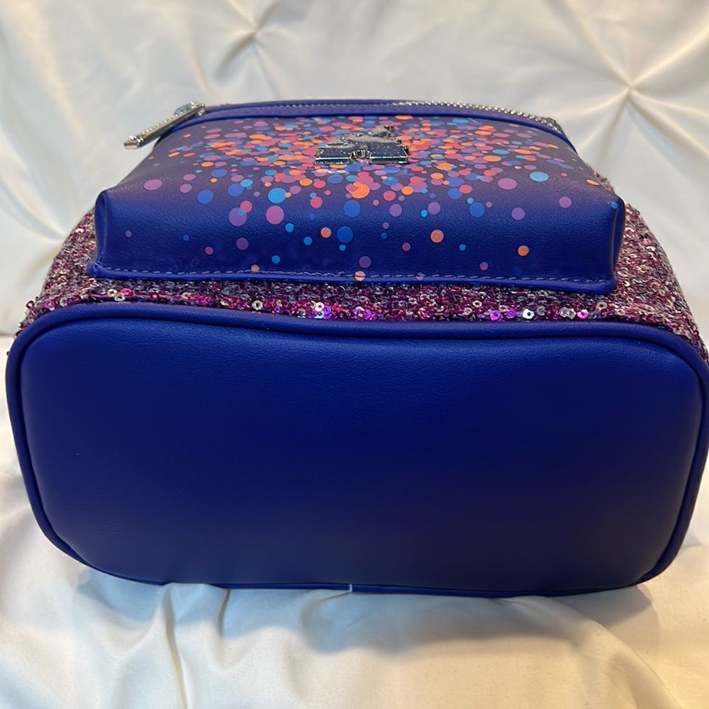 Loungefly Disneyland Paris 30th Anniversary Castle Sequin Backpack NWT - Picture 10 of 11